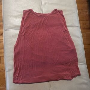 Lululemon Soul Cycle Ride and Reflect Cherry Dust Pink Muscle tank